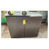 WOOD CABINET MEASURES 41.5'W X 21'D X 34'T