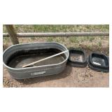 GALVANIZED WATER BIN & OTHERS