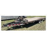 8ï¿½x22ï¿½ Tilt bed tandem axle flatbed trailer