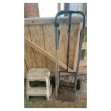 HAND CART & STOOL