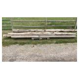 WOOD SPLIT RAILS AND CROSS POSTS