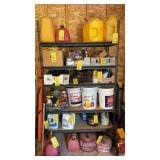 METAL SHELF MEASURES 48"W X 24"D X 87"T