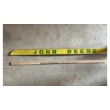 JOHN DEERE SIGN, PULLEY, SUN DIAL AND MORE