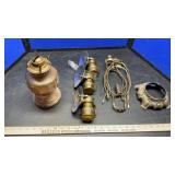 MINER FLASHLIGHTS, OIL LAMPS & GLOBES