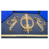 (3) CASTIRON WALL HANGINGS