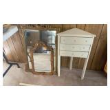 (2) MIRRORS & CORNER STAND