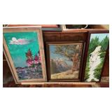 (2) JOHN MILLER PAINTINGS & OTHER