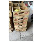 (6) PEPSI COLA WOOD CRATES