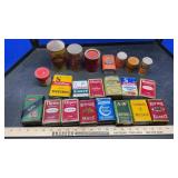 COLLECTIBLE TINS AND CAST IRON TOY TRACTOR
