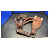 BULL SHOW HALTER, HOLSTER, BELT & MISC LEATHER