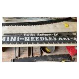 (2) PAINTED CROSSCUT SAWS