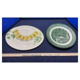 DEVILED EGG PLATTER, ROYAL MAIL BOWL & MISC PLATES