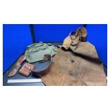 WELDING APRON, KNIFE SHEATHS & MILITARY BAGS