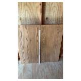 OAK WOOD TABLE W/ 5 LEAVES