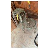 (2) METAL PLANT STANDS