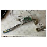 CABLE PULLER, TIRE BAR, PIPE WRENCH & SLEDGE HAMER