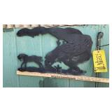 (3) METAL SIGNS
