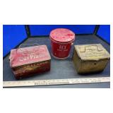 TINS, OIL LAMP PARTS, & GLASS CHIMNEYS