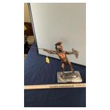 HELLENIC ART LEONDAS OF SPARTA BRASS STATUE