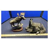MOOSE & HORSE STATUES