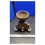 CAST IRON BOOT SCRAPER, CORN GINDER & CAN LID