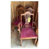 (5) QUEEN ANNE STYLE CHAIRS