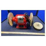 6' BENCH GINDER WEAVER LEATHER WHEELS