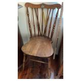 SPINDLE BACK WOOD CHAIR