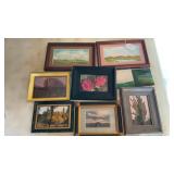 ASSORTE SMALL  PAINTINGS & FRAMES