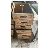 (6) PEPSI COLA WOOD CRATES