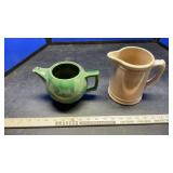 MC COY POT, GOBLETS, SALT & PEPPER & MISC GLASS