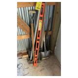 SHOVEL, AXE, LEVEL & MISC. HAND TOOLS