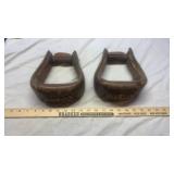 (2) LEATHER STIRRUPS