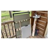 FOLDING TABLE, EASEL, METAL STAND & MORE