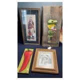(4) WALL HANGINGS
