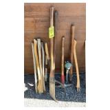 DITCH BANK BLADE,  AXE CANT HOOK & MISC HAND TOOLS