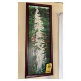 BRIDAL VEIL FALLS BY J. MILLER & FLOWER PAINTING