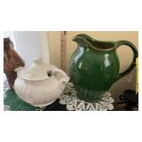 SOUP TUREEN, COIL POT & PITCHER