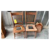 (2) PRESSBACK CHAIRS W/ PADS