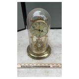 ELGIN CLOCK, (2) SALT LAMPS AND AFRICAN FIGURE