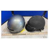 (2) MOTORCYCLE HELMETS