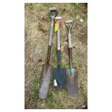 (3) SPADE SHOVELS