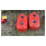 (2) BOAT FUEL TANKS & GAS CAN