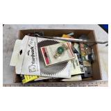 SAW BLADE, SANDPAPER, TURN BUCKLE & MISC.
