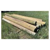 (17) TREATED POSTS 10' LONG 6' DIA.