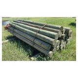 (35) TREATED POSTS 10' LONG 6' DIA.