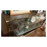 GLASS DISPLAY CABINET W/ SEASHELLS