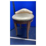 PADDED STOOL & SIDE TABLE