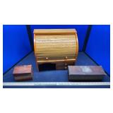 VARIOUS SIZED WOOD BOXES