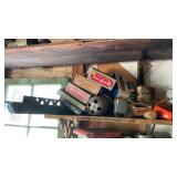 CIGAR BOXES, GREASE GUN & MISC PARTS